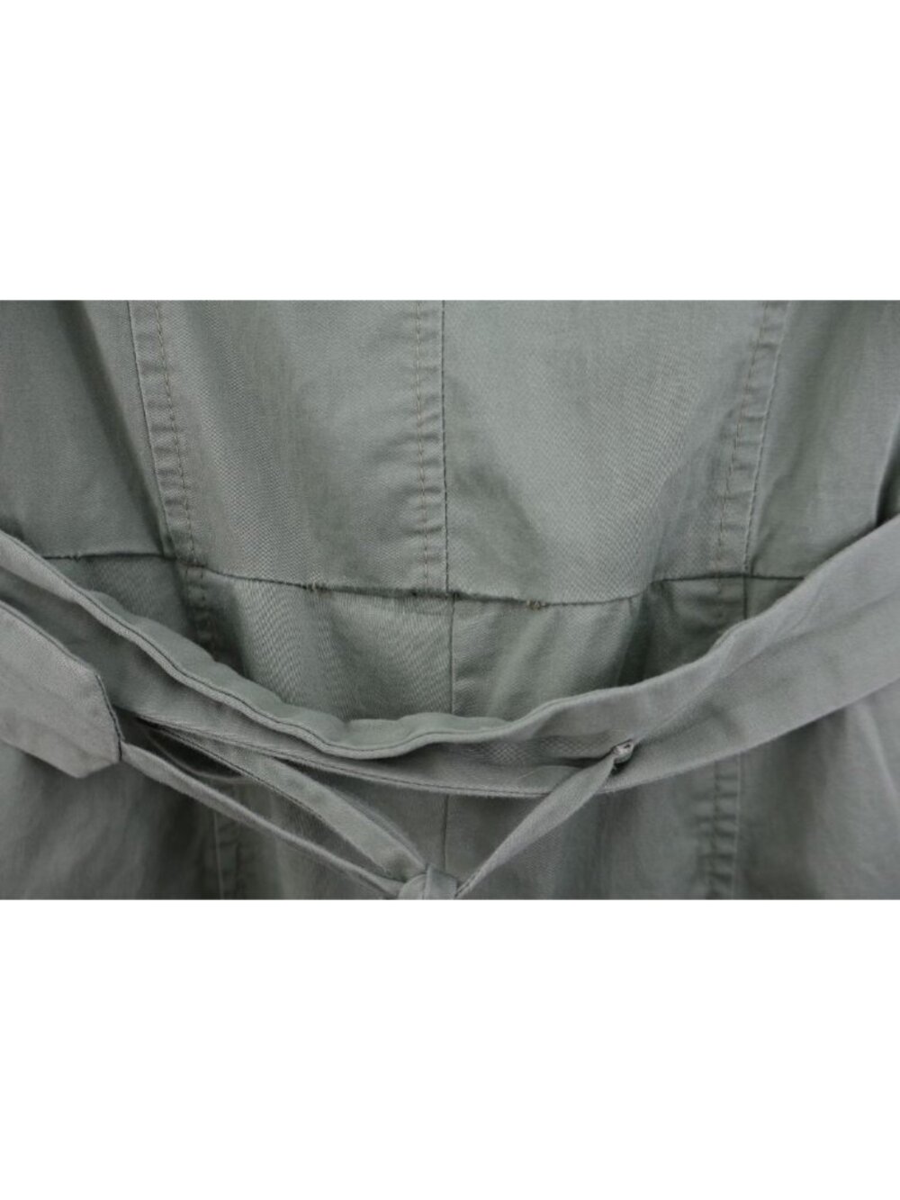 Gal Meets Glam Leonie Green Sleeveless Belted Crop Wide Leg Jumpsuit Button Sz 6 - Picture 9 of 15